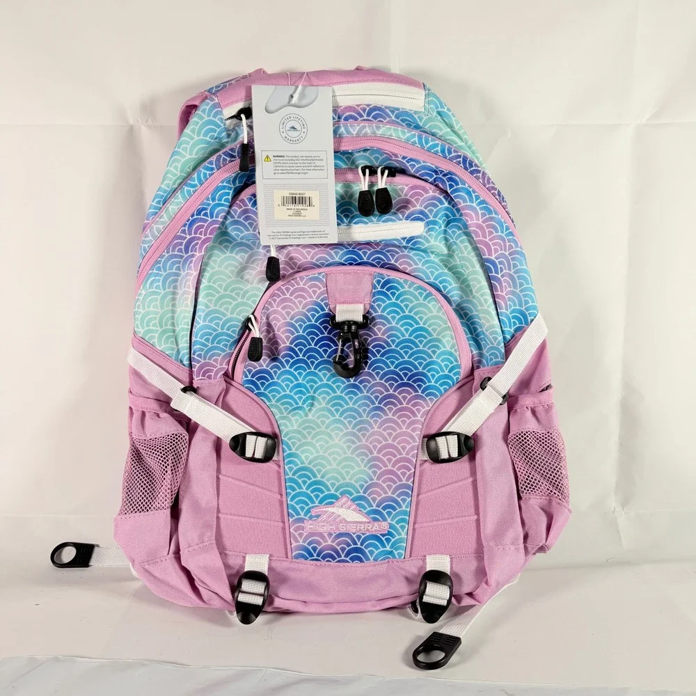High Sierra Loop Backpack Mermaid Scale School Bag New NWT